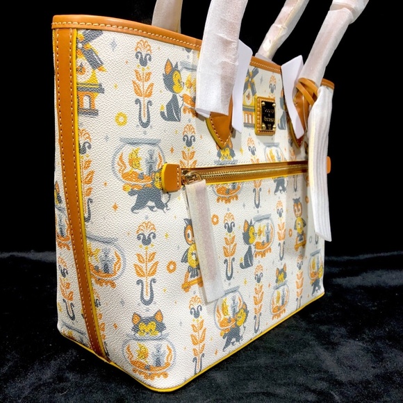 Disney Parks Dooney & Bourke Pinocchio Figaro & Cleo Tote Purse Bag B - NEW - Picture 3 of 8